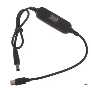 USB C 5V iki 1V 3V 4.5 V 6 V 9V 12V Reguliuojamas Išėjimo Įtampos Kabelių Žingsnis Aukštyn Žemyn Keitiklio Laido Žaislų Laikrodis ir daugiau - Nuotrauka 2  