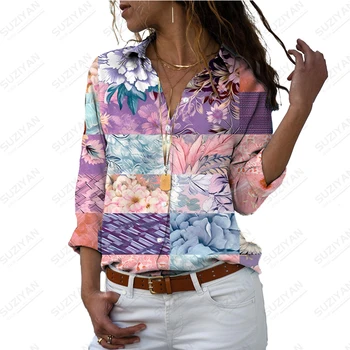 Vasaros nauji moteriški marškinėliai gėlių elementas susiuvimo 3D atspausdintas lady marškinėliai atsitiktinis stiliaus moteriški marškinėliai mados tendencija moteriški marškinėliai - Nuotrauka 2  
