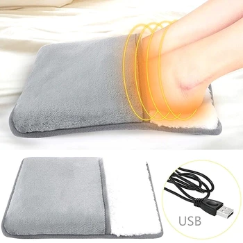 Elektrinis Pėdų Šilčiau Šildytuvas USB Šildymo kilimėlis Pėdų Padengti Šilčiau Kojų Šlepetės Šildymo Pagalvėlė Žiemos Pastovios Temperatūros Prekes - Nuotrauka 1  