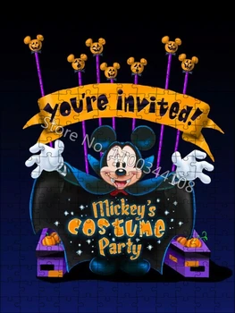 Mickey Mouse Dėlionės Disney Mickey ' s Costime Šalis Puzzle 300/500/1000 Vienetų Galvosūkiai, Vaikų Animacinių filmų Žaislai, Dovanos - Nuotrauka 2  