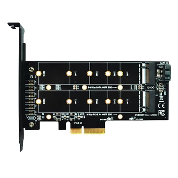 M. 2 Nvme SSD NGFF, Kad PCIE X4 Adapterio plokštę Klavišą M-B Dviguba Sąsaja Plėtros Kortelę Palaiko 20110 SSD - Nuotrauka 1  