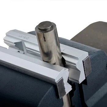 NAUJAS CNC Frezavimo Plieno Vizuoti Sunku Žandikaulio Rungtynių V-Tipo Žandikaulio Aliuminio Lydinio 4
