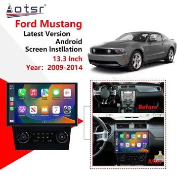 Android 12 Auto Stereo Automobilio Radijo Ford Mustang 2009-2014 Multimedijos Grotuvas GPS Navigacija, Touch Screen Headunit DSP Carplay - Nuotrauka 2  